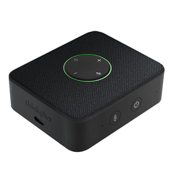 Lenovo Thinkplus MCP01 Intelligent Video Conference Omnidirectional Microphone Sound Portable Bluetooth Microphone Speaker(Svart)