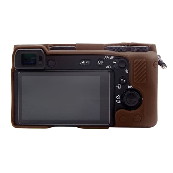Mjukt silikonfodral för Sony A6600 / ILCE-6600 Kaffe