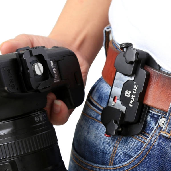 Capture Camera Clip i aluminiumlegering med snabbkoppling Svart