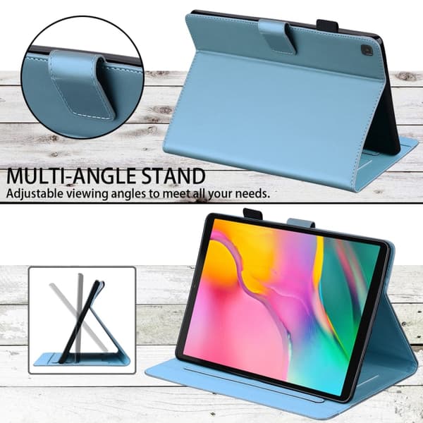 Samsung Galaxy Tab A 10.1 T510 Cartoon Läderfodral Blå
