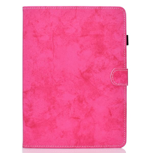 Samsung Galaxy Tab A9 / A11 Marble Style Smart Leather Case Rosaröd