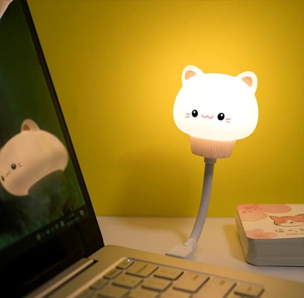 Cartoon USB Power Mini Nattljus - Fjärrkontroll Version (Päron)