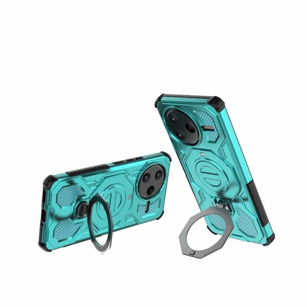 Redmi K80 Pro 5G J-20 Solid Färg MagSafe Magnetisk TPU+PC Mobilskal Blå sjön