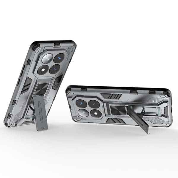 Redmi Note 14 Pro 5G Supersonic PC + TPU Mobilskal Grå