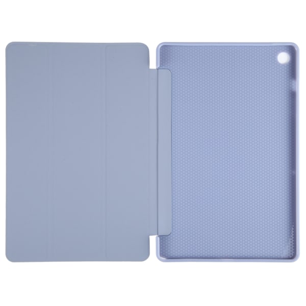 Samsung Galaxy Tab A9+ Skal i TPU Läder med Tri-fold Flip Lavendelgrå
