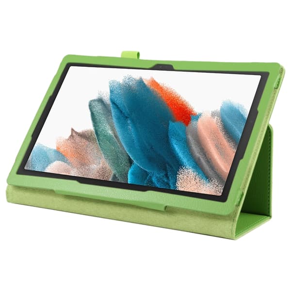 Samsung Galaxy Tab A8 10.5 (2021) Litchi Textur Läderfodral Grön