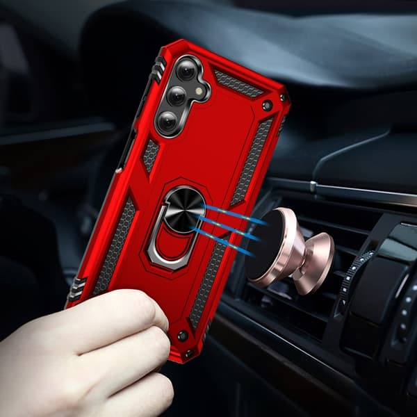 Samsung Galaxy A24 Skal, Stöttålig TPU + PC Röd