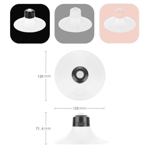 Uppladdningsbar sugkopp typ Human Body Infraröd Sensor Smart LED Nattljus(Rosa)