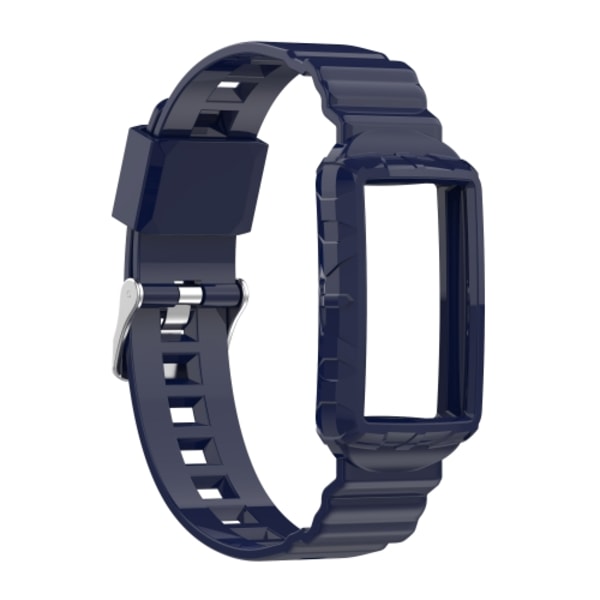 För Fitbit Charge 3 SE Silicone One Body Armor Watch Band Navy Blue