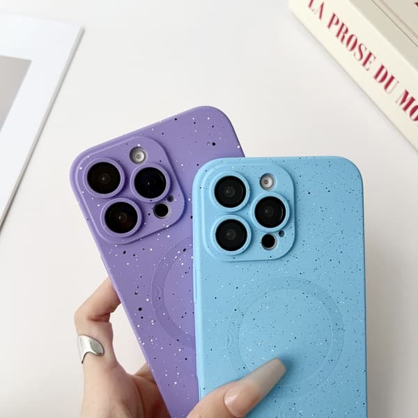 iPhone 16 Pro Starry Sky TPU Shockproof MagSafe Skal Svart
