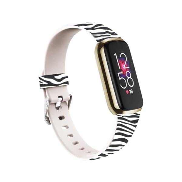 För Fitbit Luxe Special Edition-tryck av watch Zebra L