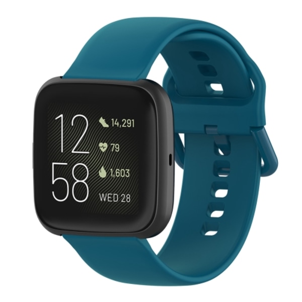 23 mm färgspänne watch för Fitbit Versa 2 / Versa / Versa Lite / Blaze Dark Green L