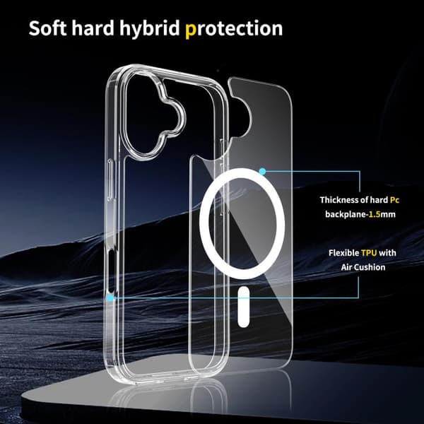 iPhone 17 Skal - Scratchproof PC Hybrid TPU med MagSafe