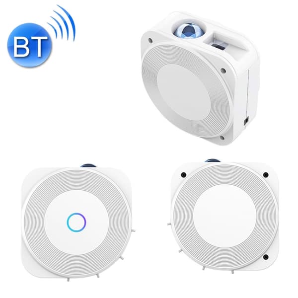 NX-01 USB Bluetooth stjärnformad roterande projektorlampa (vit)