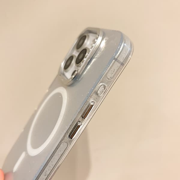iPhone 16 Pro Tinfoil Textur MagSafe PC Skal Rosa