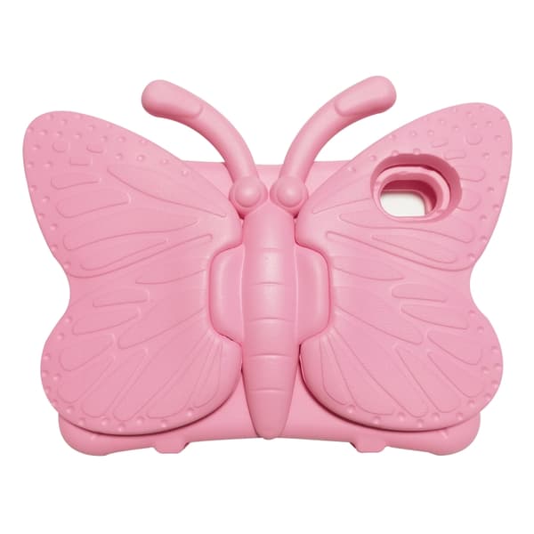 iPad mini 6 / mini 2024 Skal med Butterfly Bracket EVA Stötsäker Design Rosa