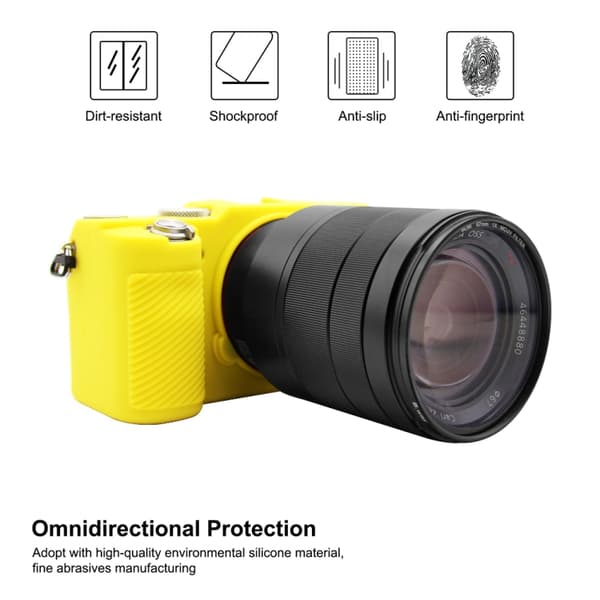 Mjukt silikonfodral för Sony A7C / ILCE-7C Gul