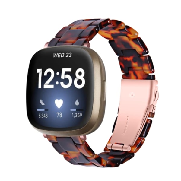 För Fitbit Versa 3 / Sense Universal Resin Watch Band Hawksbill