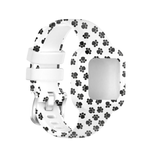 För Garmin Vivofit JR3 Silicone Printing Watch Band Footprint