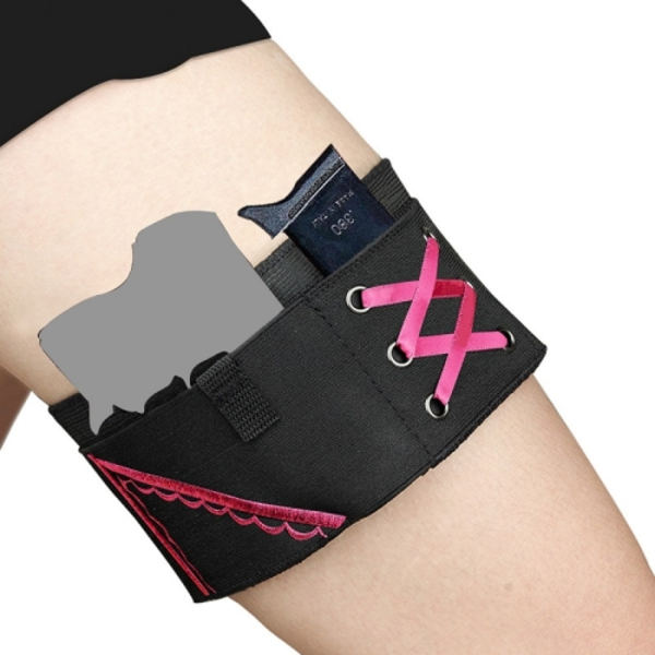 Kvinnors broderade sexiga bärbara osynliga defensiva leggingskydd, Spec: M-Rosa
