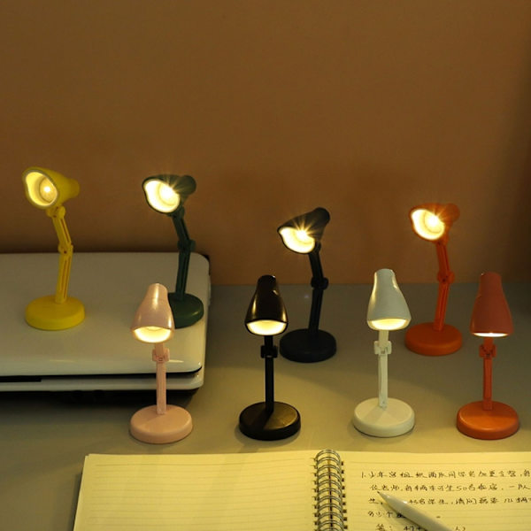 LED Fällbar Mini Magnetisk Skrivbordslampa med Klämma (LD01 Svart)