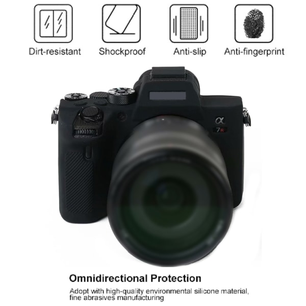 Mjukt silikonfodral för Sony A7R4 Svart