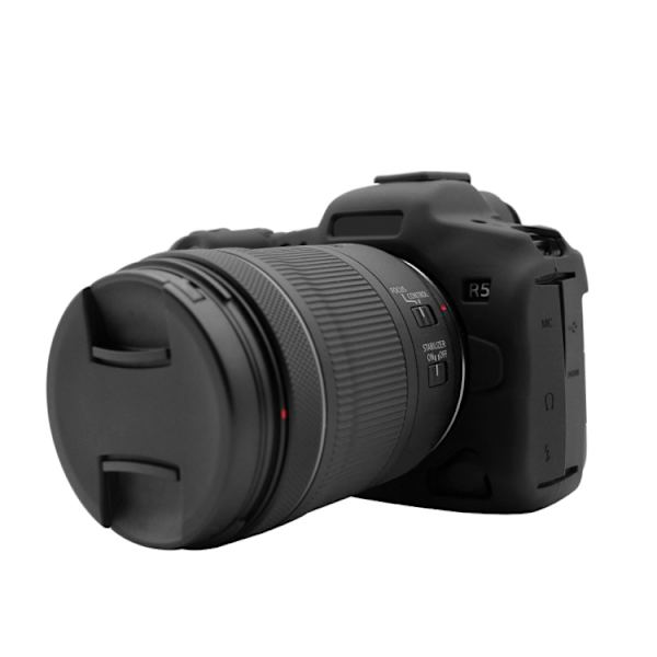 Mjukt silikonfodral för Canon EOS R5 Svart