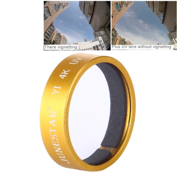JUNESTAR för Xiaomi Xiaoyi Yi II 4K Sport Action Camera Proffesional UV-filter Guld