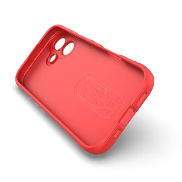 iPhone 17 Skal med Magic Shield TPU + Flanell Mörkgrå