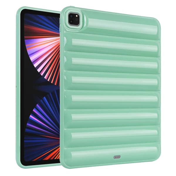 iPad Pro 12.9 2022 / 2021 Eiderdown Kudde Stötsäker Skal Grön