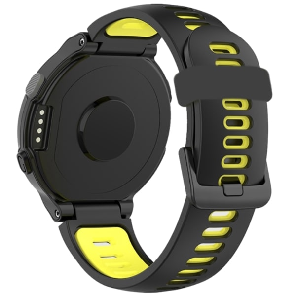 För Garmin Forerunner 220/230/235/620/630/735XT Tvåfärgat watch Black-Yellow