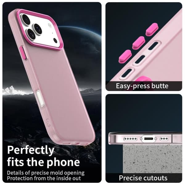 iPhone 18 Pro Max / iPhone 17 Pro Max Skal - Candy PC Hybrid TPU Stöttålig Röd