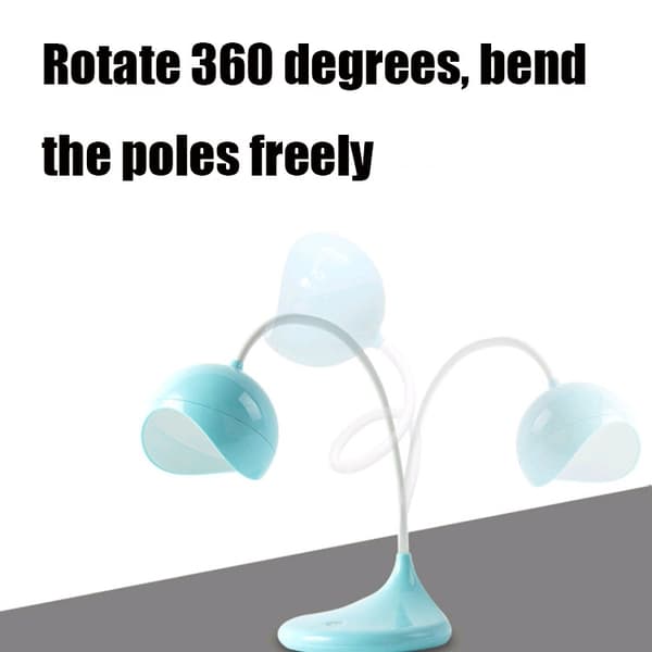 8012 USB-skrivbordslampa Student LED-studielampa Sovrum Sänglampa (Lila)