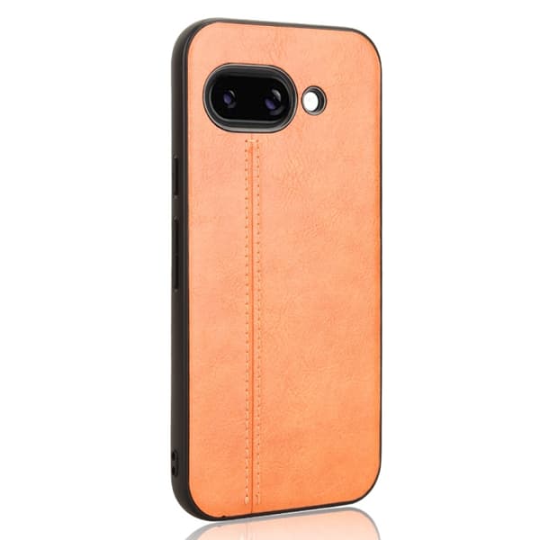 för Pixel 9a - Cow Pattern Sytt Kortfodral Skal Orange