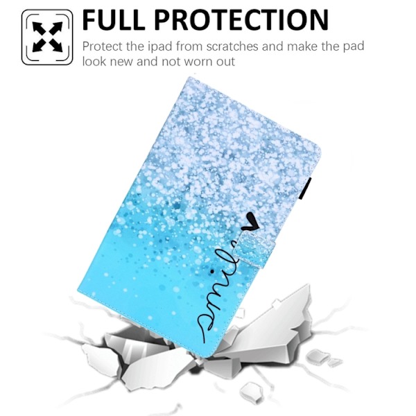 Samsung Galaxy Tab A7 Lite T220 Rhombus TPU Läderfodral Vacker bubbla
