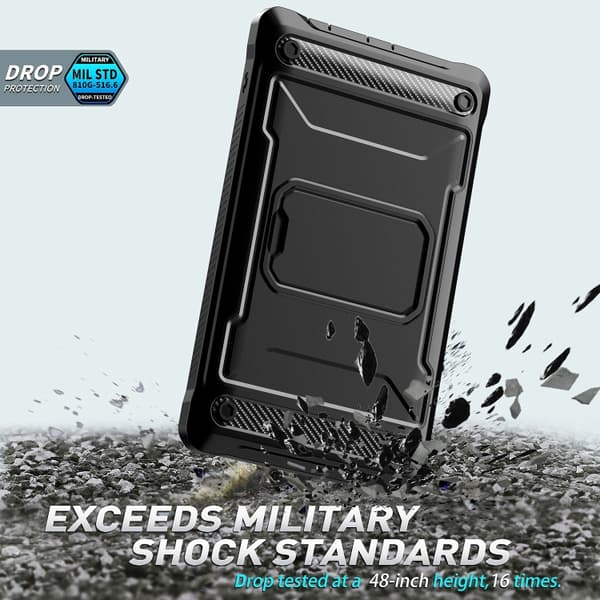 Samsung Galaxy Tab A7 Lite Skyddsfodral Explorer Svart