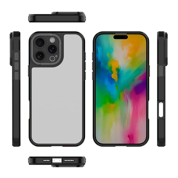 iPhone 16 Pro Max Skal - Bodyguard Micro Matte PC Hybrid TPU Telefonfodral Grå