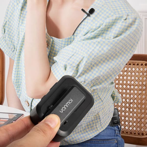 Yanmai BT8 Bluetooth trådlös mikrofon (svart)