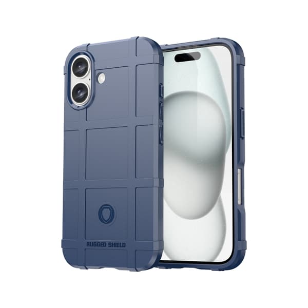 iPhone 16 Pro Full Coverage Shockproof TPU Skal - Hållbar och Skyddande Mobilskal Blå