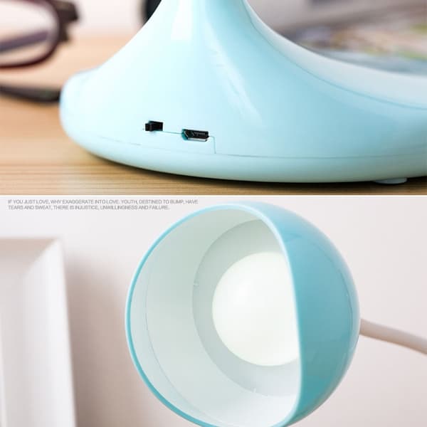 8012 USB-skrivbordslampa Student LED-studielampa Sovrum Sänglampa (Lila)