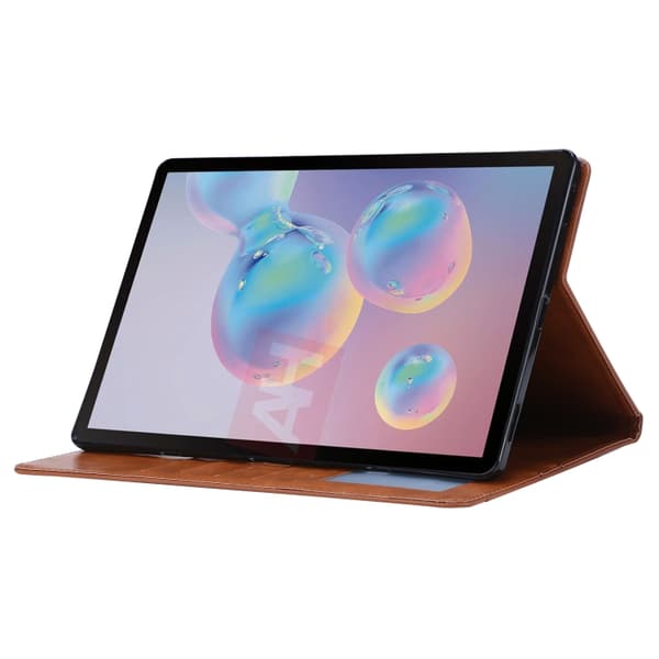 Samsung Galaxy Tab S8+ X800 Läderfodral med Textur Brun