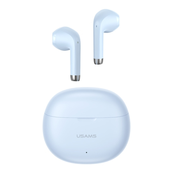 USAMS YO17 TWS Halv-i-örat Trådlösa Bluetooth-hörlurar Blå