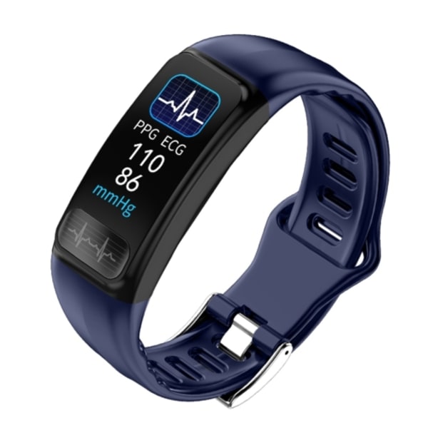 P12 0,96 tums TFT-färgskärm Smart Watch IP67 Vattentät Blå