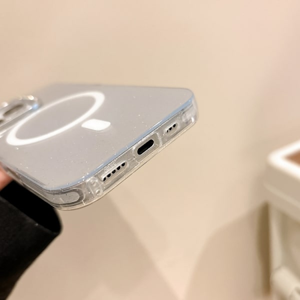 iPhone 16 Pro Max Tinfoil Textur MagSafe PC Skal Rosa