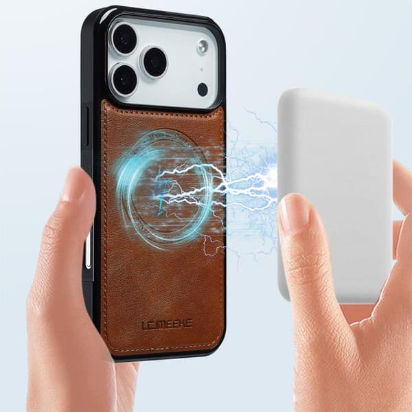 iPhone 18 Pro Max / iPhone 17 Pro Max Skal med MagSafe från LC.IMEEKE Brun