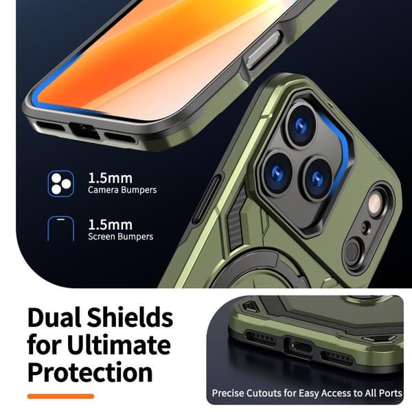 iPhone 18 Pro Max / iPhone 17 Pro Max Skal med Kylning och MagSafe Grön