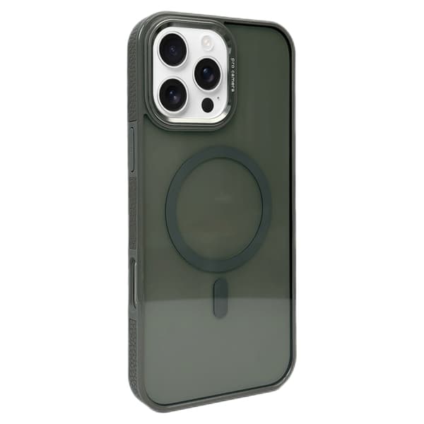 iPhone 16 Pro Metall Linsskal med MagSafe Mörkgrå