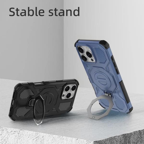 iPhone 16 Pro J-20 Solid Color MagSafe Magnetisk TPU+PC Skal Svart