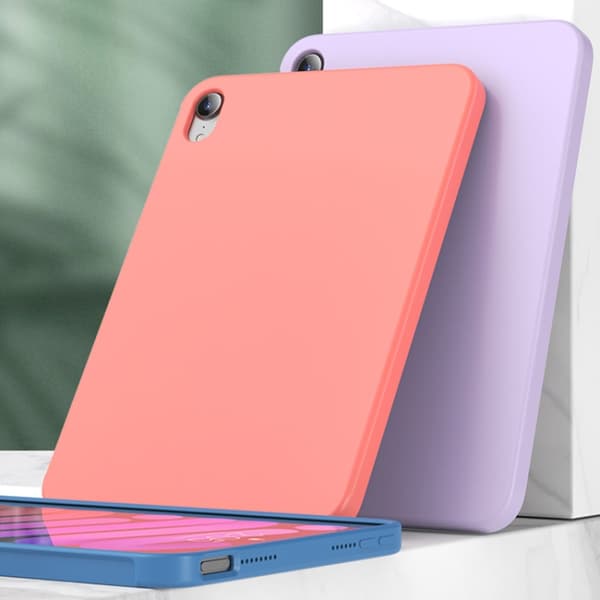 iPad mini 2024 / mini 6 Skal i Mutural Silikon Mikrofiber Ljusblå