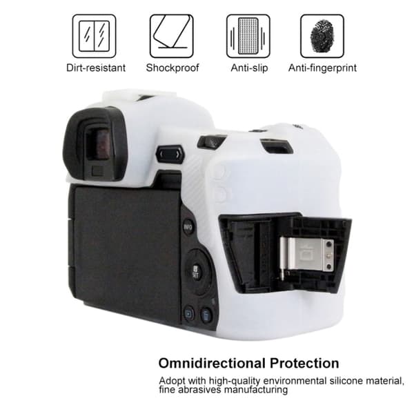 Mjukt silikonfodral för Canon EOS R Vit